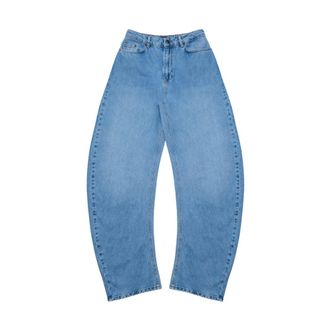 Rotate ROTATE Birger Christensen, Loose-fit Jeans, female, Blue, Size: W29 Wide Jeans