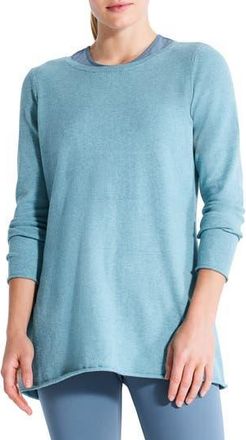 Nic+Zoe Cool Down Twist Back Sweater in Cove at Nordstrom Rack, Size Xx-Large