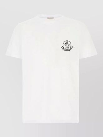 Moncler cotton crew neck short sleeve t shirt