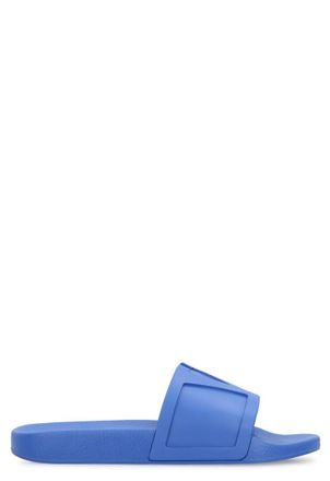 Valentino Garavani Blue Solid Coolside Slides