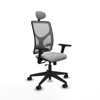 Piqueras y Crespo Silla De Oficina Piqueras Y Crespo Motilla Gris Reposabrazos Ajustables