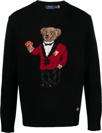 Polo Ralph Lauren Lunar New Year Polo Bear wool jumper - men - Wool - S - Black