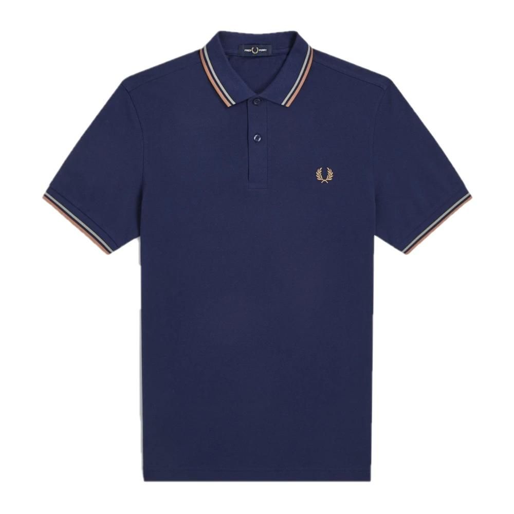 T-shirt Fred Perry Homme - Taille M - Bleu Marine - Manches Courtes - Très Bon état