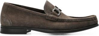 Ferragamo Brown Suede Loafers