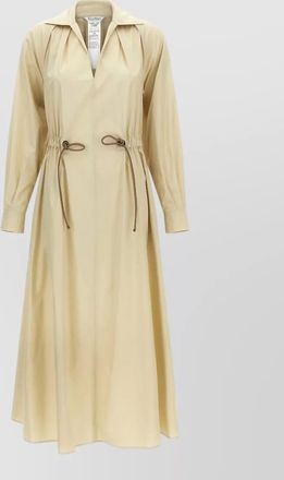 Max Mara mxmpedaggi dress elasticated waist long sleeves