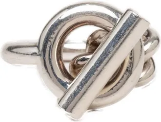 Herm&egrave;s Silver 925 Band Ring (Pre-Owned)