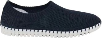Eric Michael Womens Lucy Slip-On Shoes In Navy