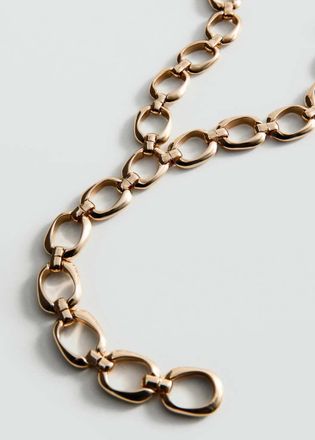 Mango Collana lunga catena oro - Donna - Taglia unica - MANGO