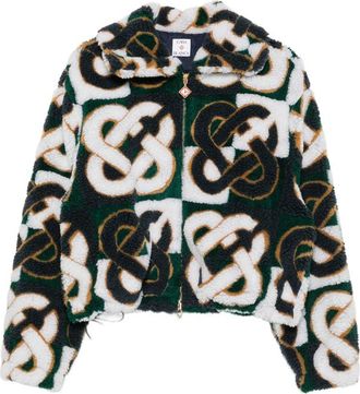 Casablanca Zip-fastening Monogram-print Jacket