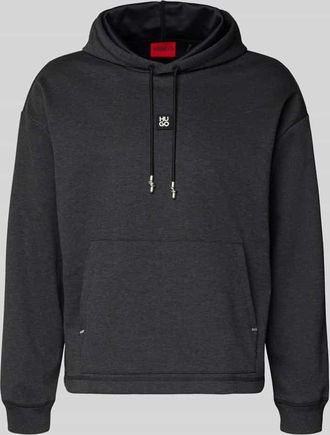 HUGO BOSS Regular Fit Hoodie aus Baumwoll-Mix Modell DINEO in Mittelgrau, Gr&ouml;&szlig;e XXL