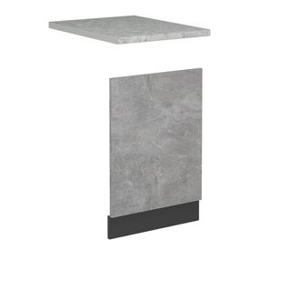 Vicco Frontal Para Lavavajillas R-line, Hormig&oacute;n, 45 Cm, Et M&aacute;rmol