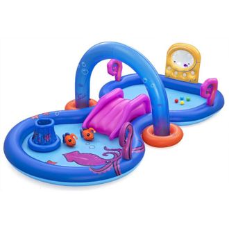 Trade Shop Trade Shop Traesio - Play Center Gonfiabile Sea Odyssey Piscina Scivolo Per Bambini 330x188x117cm 53167
