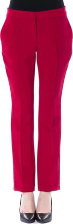 Byblos Womens Polyester Pant In Fuchsia
