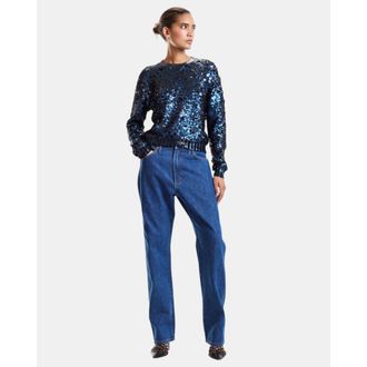 Cynthia Rowley Sequin Crewneck Sweater