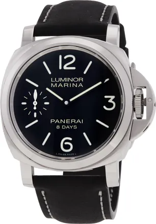Officine Panerai Pre-owned Pre-owned Panerai Luminor Marina Hand Wind Black Dial Mens Watch PAM00510