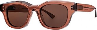Thierry Lasry Deadly 1955 Mens Sunglasses Brown Size 50
