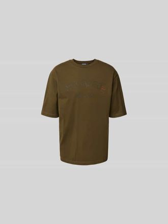 Dsquared2 T-Shirt mit Label-Print in Oliv, Gr&ouml;&szlig;e XXL