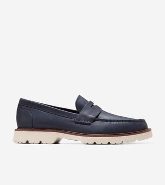 Cole Haan Mens American Classics Penny Loafers - Blue Size 10