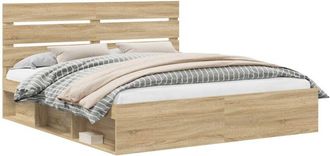 vidaXL Estructura De Cama Sonoma 180 X 200 Cm Madera De Pino Macizo Vidaxl