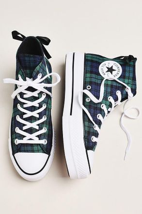 Converse Chuck Taylor All Star Lift Platform Plaid High-Top Sneakers