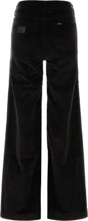 Lois Womens Dark Brown Stretch Corduroy Palazzo Pant Chocolatebrown Jean