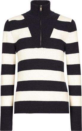 Dolce & Gabbana striped half-zip jumper - men - Cotton/Polyamide - 50 - Blue