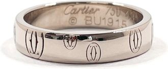 Cartier White Gold White Gold (18K) Band Ring (Pre-Owned)