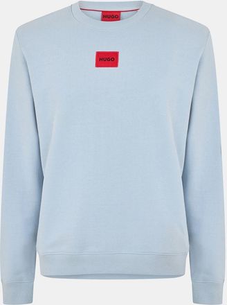 HUGO BOSS Hugo Mens Diragol Crew Neck Sweatshirt in Open Blue - Size X-Small