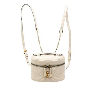 Gucci Pre-owned Backpacks, female, White, Size: ONE SIZE Pre-owned Quilted Leather Backpack