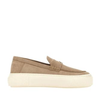 Hogan Loafers, female, Beige, Size: 6 1/2 US Crosswind Loafers