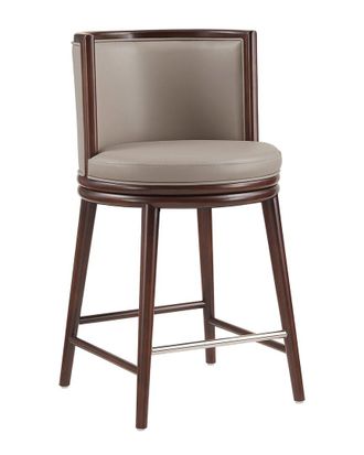 Manhattan Comfort Evalyn Leatherette Counter Stool With Beech Wood Legs