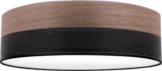 OEM L&aacute;mpara De Techo De Plexi De Madera Negra 50cm Nogal