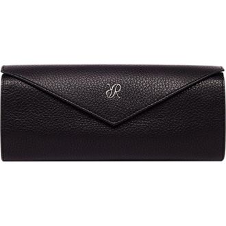 Rapport London TUXEDO LEATHER JEWELLERY ROLL in Black at Nordstrom