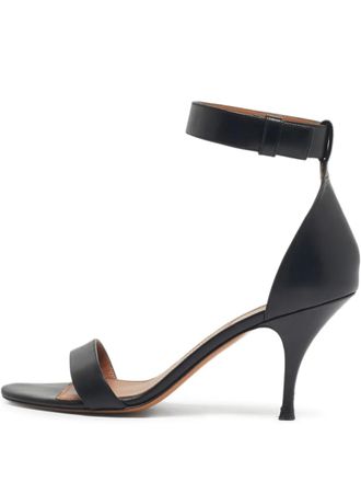 Givenchy leather ankle-strap sandals - women - Calf Leather/Calf Leather/Calf Leather - 38.5 - Black