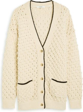Frame Denim The Bauble Knitted Cardigan - Cream - S (UK8-10 / S)