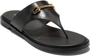 Cole Haan Flynn Thong Sandal in Black Leather at Nordstrom Rack, Size 5.5