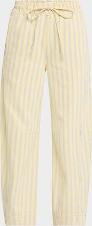Damson Madder Felix Stripe Twill Jeans