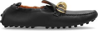 Tod's Leren Loafers - Dames - Loafers - Zwart - 36 EU - Leer - Schoenen