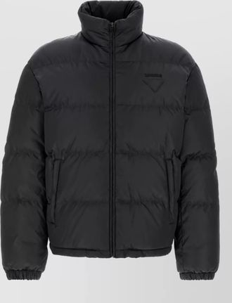 Prada down high-neck padded jacket