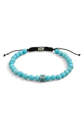 Degs & Sal Mens Venetian Lion Slider Bracelet in Turquoise/Turquoise at Nordstrom