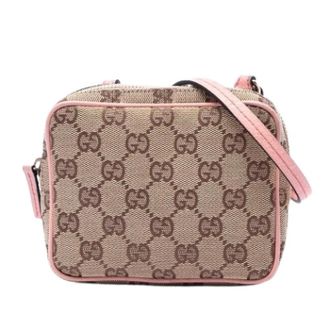 Gucci Pre-owned Crossbody Bag - Dames - Pre-owned - Beige - Maat: ONE Size Leer
