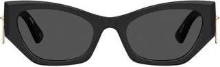 Moschino 55mm Cat Eye Sunglasses in Black at Nordstrom Rack