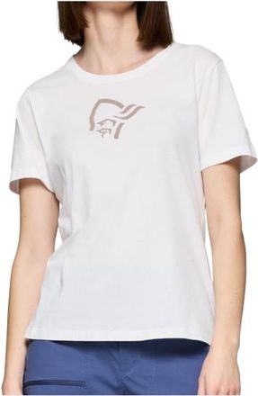 Norr&oslash;na 29 Cotton Activity Embroidery T-Shirt f&uuml;r Damen | wei&szlig;