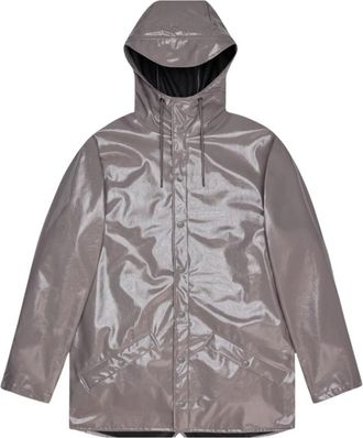 Rains Long Jacket W3 - Dames - Regenjassen - Paars - S - Polyester - Jassen