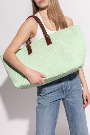 Bottega Veneta Shopper-type Cabat Bag, Womens, Green