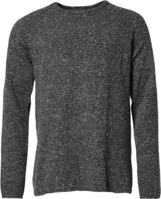 Dolce & Gabbana Mens Wool-Nylon Blend Knit Sweater Gray Virgin