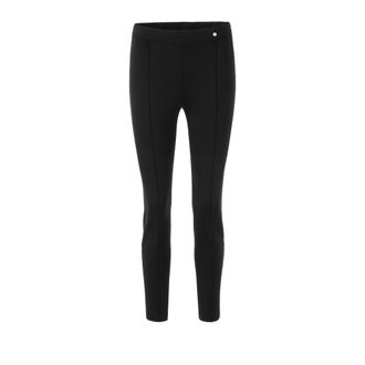 Marc Cain Stretch Jersey Broek - Dames - Vrijetijds broeken - Zwart - L - Polyester - Broeken