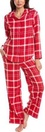 Florence By Mills 2Pc Flannel Pajama Set