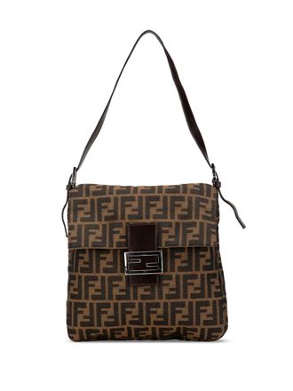 Fendi Borsa a spalla in tela con motivo Zucca 2000-2010 - Marrone