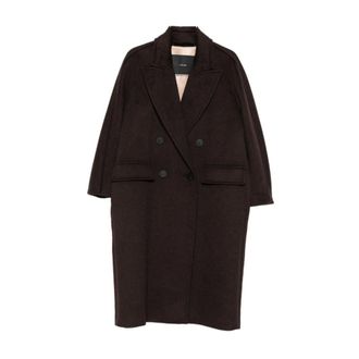 Max Mara Dames, Mantels, Bruin, Maat: 2XS Wol